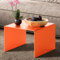 RHEINKANT Couchtisch Wohnzimmertisch Beistelltisch Orange aus Aluminium - Made in Germany - Hochwertig Minimalistisch Design