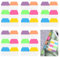 Mynoozi 600Pcs Sticky Index Tabs, Sticky Tabs Page Markers Page Tabs Sticky, 6 Color Self-Adhesive Reusable Sticky Tabs File Tabs, Book Tabs, Page Tabs for Office, School, Home Organization - 5 Pack