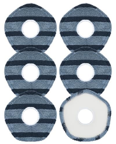 ZaKaBox 6 Pack Robot Vacuum Mop for Eufy X10 Pro Omni, X9 Pro Robot Vacuum, Washable and Reusable Mop Pads Accessories for Eufy