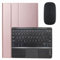 Funda con Teclado, Oro Rosa, Funda con Teclado para Samsung Galaxy Tab A 10.5 2018 (SM-T590/T595/T597), Funda Delgada con Soporte para S Pen y Panel táctil Integrado, Teclado Blue