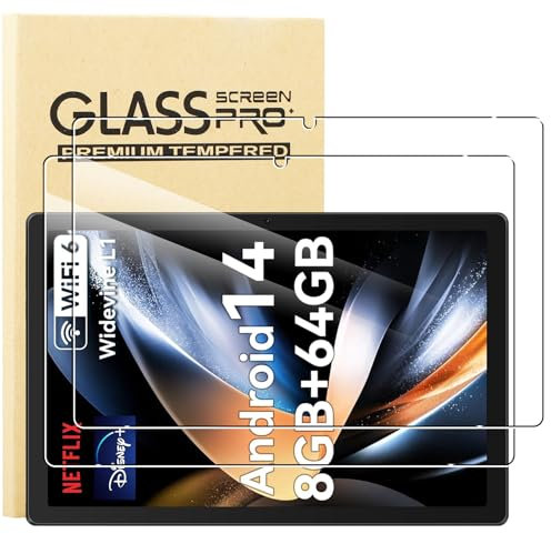 KUSINHOKA [2 Pièces Verre Trempé pour Whitedeer C10 (10 Pouces), [Anti-Rayures] [9H Dureté] Film Protecteur, [Haute définition] Transparente Film de Protection Écran pour Whitedeer Tablette