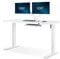 kowo Glass Electric Standing Desk with Drawers & USB C Hub 140 X 60cm, Height Adjustable Desk, Sit Stand Stand Up Computer Desk For Home Office