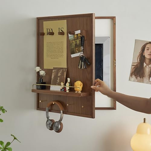 Couvercle compteur tableau bois couvre, Cache Boîte de Fusibles, Facile à Ouvrir Et à Fermer, Cache-boîte de Distribution Dissimulant Idéal pour Votre Maison(50 * 60cm/19.7 * 23.6in)
