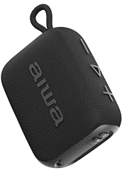 Aiwa BS-210BK - Altavoz Portátil Bluetooth TWS, Color Negro, 5W RMS, IPX7 Resistente al Agua, Micrófono Integrado, USB-C