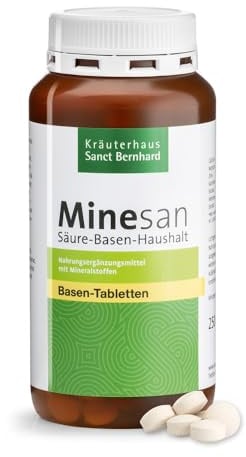 Sanct Bernhard Minesan Basentabletten mit Calcium, Kamille, Melisse 250 Tabletten