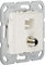Gira 569703 MJ RJ45 Cat 6A 10 GB, SAT F Gender Changer Einsatz, reinweiß