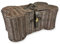 Bone Dry Pet Storage Collection Toy Basket, Large, 24x15x9, Brown Plastic Wicker