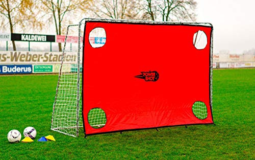 POWERSHOT® - Fußballtor für Garten aus Stahl 3x2m (Mit Torwand) - Fussballtor Kinder - WETTERFEST