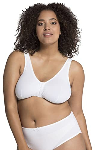 Ulla Popken Bügel-BH Softschalen Uni, Sujetador con Copa Completa para Mujer, Blanco (Weiss 20), 125B