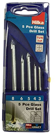 Hilka 49803004 Set de 5 forets à verre