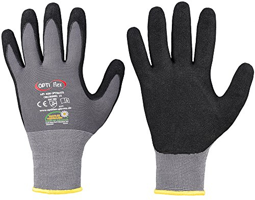 Elysee Handschuh Optimate Größe, 1 Stück, 10, schwarz/grau, 0680-10