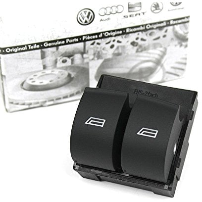 Original Audi A2 A3 A4 Schalter 2-fach Fensterheber elektrisch Fahrerseite links Fensterheberschalter schwarz
