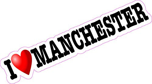 Vinyl-Aufkleber I love Manchester, für Auto, Lieferwagen, Zuhause, Stadt, United Stand Together