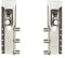 GedoTec Schrankaufhänger 816 Schrank-Aufhängung Oberschrank | Stahl verzinkt | Küchenschrank-Halter LINKS + RECHTS sichtbar zum Schrauben | Schrank-Aufhänger für Oberschrank & Hängeschrank | 5 Paar