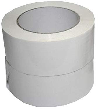 PAMPOLS Pack de 6 Rollos de Cinta Adhseivo de PVC de 48 mm de ancho y 132 metros de largo | Precinto para Embalaje Industrial | Rollo adhesivo embalaje | BLANCO