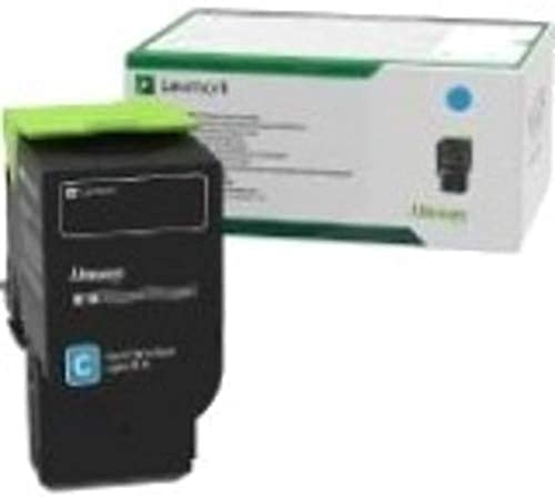 Lexmark 78C00CG Toner Cyan für Laserdrucker, 1400 Seiten, Cyan
