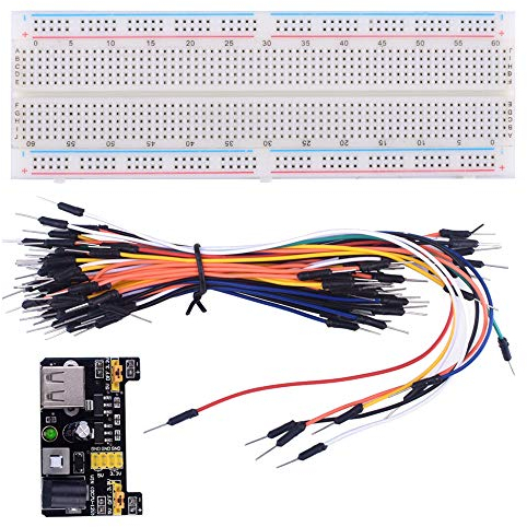 Shanhai SH-ADKIT07 MB-102 solderless breadboards with Power Supply moudule kit with 65pcs Jumper line for Arduino Starter Kits