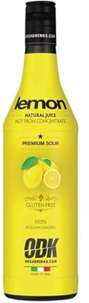 ODK Pure Lemon Juice, Cocktails, Cooking, Baking and Desserts, 75cl