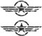 generisch 2X US Army Retro Star Stern Aufkleber Amerika USA Aufkleber Retro Aufkleber Autoaufkleber 283/15 (schwarz Glanz, 30cm Länge)