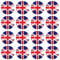 Acclaim Jumbo 6 cm Union Jack Blue Red White Lawn Bowls Identification Stickers Markers 4 Full Sets Of 4 Self Adhesive