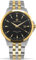 LOUIS XVI Herren-Armbanduhr Athos Slim Stahlband Bicolor Silber Gold Schwarz Analog Quarz Edelstahl 928