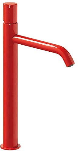 Tres Study Exclusiv Waschtisch Einhebel Armatur mit 280mm hohem Auslauf rot 261.308.01.TRO.D