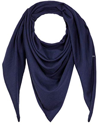 Enter the Complex® Schal Damen, Dreieckstuch, Halstuch, 100% Merino Wolle, 240 x 100 cm, Navy Blau