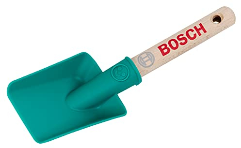 Theo Klein 2789 Pala Bosch, corta I Resistente pala quadrata I Stabile manico in legno I Anti-UV I I Giocattoli per bambini dai 3 anni in su