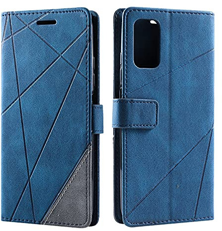 SONWO Coque pour Xiaomi Redmi Note 10 5G, Etui en Cuir PU Portefeuille Housse Fermeture Magnétique und Flip pour Xiaomi Redmi Note 10 5G, avec Fermeture Magnétique, Bleu