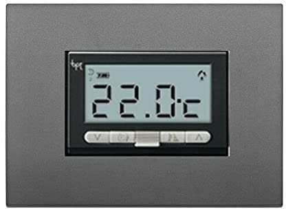 Maxxistore® - BPT TA 350 termostato digitale incasso grigio + Placca
