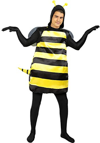 Funidelia | Déguisement bourdon pour femme et homme Animaux, Insectes, Abeille - Déguisement pour Adultes et accessoires pour Halloween, carnaval et fêtes. - Taille unique - Jaune