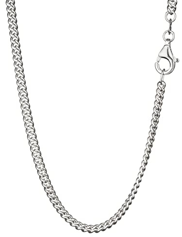 NKlaus 60cm Panzerkette 925 Silber elegante Halskette Breite: 2,5mm Collier 10,3g schwer 4127