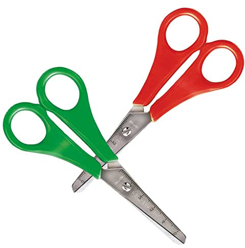 Bunte Kinderbastelschere rund, für Linkshänder 13 cm | Wiemann Lehrmittel