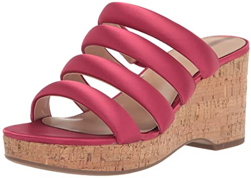 Sam Edelman Yuki - Tacón de cuña con plataforma para mujer, Ultra fucsia, 39.5 EU