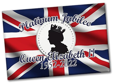 Platinum Jubiläum Queen Souvenir Magnet zur Erinnerung an die britische Königin, um Ihr Leben zu würdigen