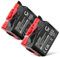 CELLONIC 2X Batterie Compatible avec Husqvarna Automower 305, 105, 308, Gardena R40Li, R70Li, R50Li, R38Li, R80Li, R45Li, R40, R70, R80, R50, Rob R1000 2500mAh 18.5v