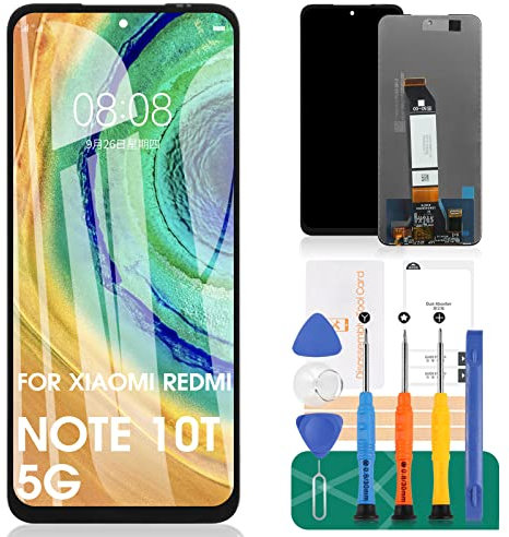 para Xiaomi Redmi Note 10 5G Pantalla LCD para Xiaomi Poco m3 Pro 5G Pantalla Repuesto para Xiaomi Redmi Note 10T 5G LCD Display Touch Digitizer (Negro)