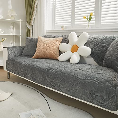 WYJHNLBEDC Sofa/Couch überzug, Sofabezug L Form/U Form/Ecksofa 3/2/1 Sitzer, Sofa überwurfdecke, Super Weicher Samt Sofaschoner Decken rutschfest, Sofaschutz Decke Hund Kratzschutz Katze, 70x70cm