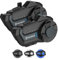 Moman Motorbike Intercom, H2 Pro 【2 Pack Carbon Fiber】2-Way 1000M Motorcycle Intercom DSP&CVC Noise Cancellation Helmet Headset Communication System Hi-Fi Stereo Music Sharing FM AI Voice Waterproof