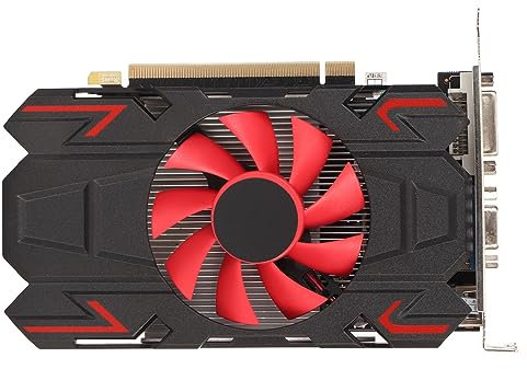 HD7670 - Scheda grafica DDR5 da 4 GB con ventola, interfaccia multimediale HD, DVI VGA, giochi, film, video (HD7670 4 GB DDR5)