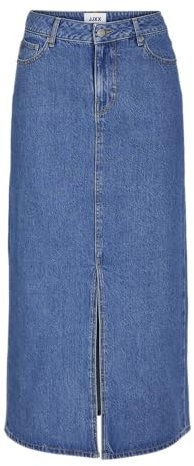 JJXX Jxaura Long MW Denim Skirt AW Dnm Sn Falda Vaquera, Medio De Mezclilla Azul, M para Mujer