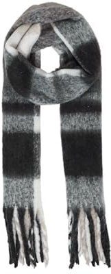 OXMO by OXVivi Damen Schal Strickschal Grobstrick Outdoor Onesize, Größe:ONE, Farbe:Black Mix (200453)