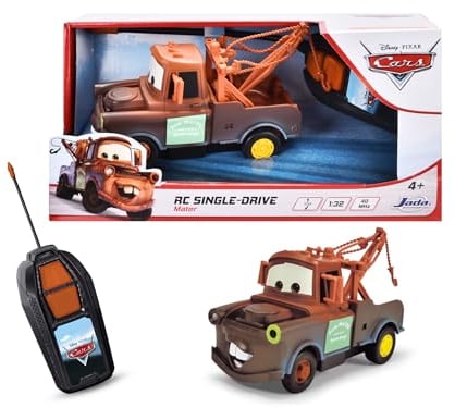Jada Toys Cars RC Auto Hook (Mater) aus Disney Pixar Cars - ferngesteuertes Auto ab 4 Jahre, RC Single-Drive Spielzeugauto für Kinder, max. 6 km/h, 14 cm