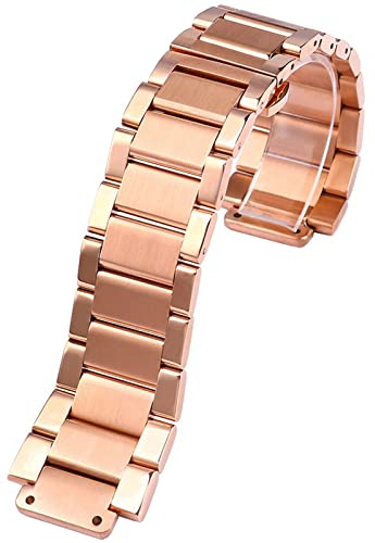 FACDEM Uhrenarmband für Hublot Yubo, Big Bang Classic Fusion, für Herren und Damen, massives Edelstahl-Armband, 21–13 mm, 23-17mm, Achat