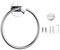 Anello Portasciugamani, 16cm Anello Porta Asciugamano in Acciaio Inox per Bagno e Cucina