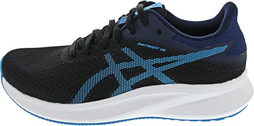 Asics Herren Patriot 13 Sneaker, Black Digital Aqua, 44.5 EU