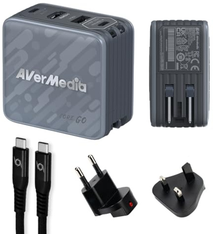 AVerMedia Ladedock, Core GO (GC313) Black, 100W GaN, HDMI