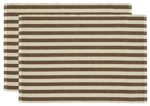 Södahl Statement Stripe Tischset 33 x 48 cm 2 Stck. Coffee Brown