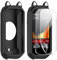 zZjoOoj Silikon Hülle Compatible with Garmin Edge 1050 Case, 2 Pieces Screen Protector Protective Film for Garmin Edge 1050 Soft TPU Film, Shockproof Protective Case (Black)