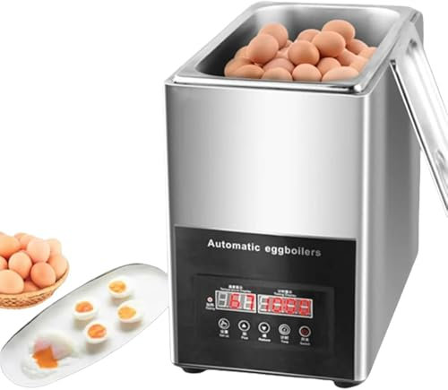 Egg Boiler Machine,Commercial Electric Automatic Egg Boilers,50 Eggs Large Capacity Smart Soft-Boiled Egg Machine with Timer, 0~99 Minutes, 9L Large Capacity for Restaurant~/